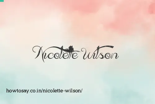 Nicolette Wilson
