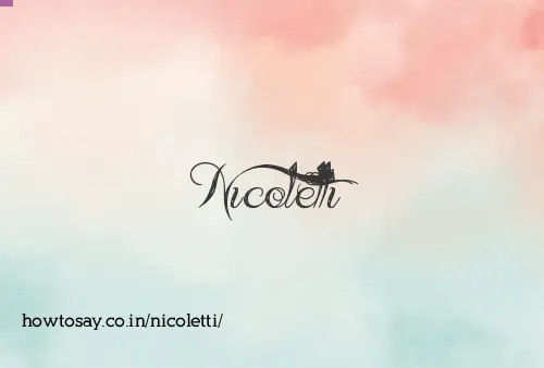 Nicoletti