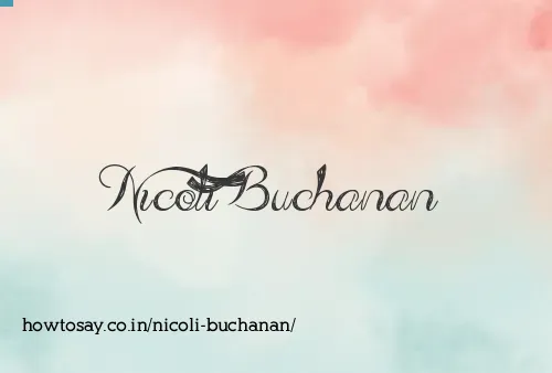 Nicoli Buchanan