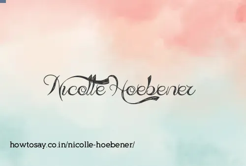 Nicolle Hoebener