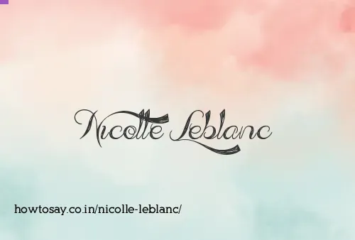 Nicolle Leblanc