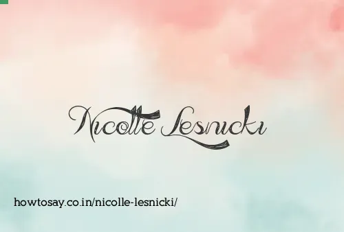 Nicolle Lesnicki