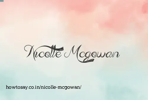 Nicolle Mcgowan