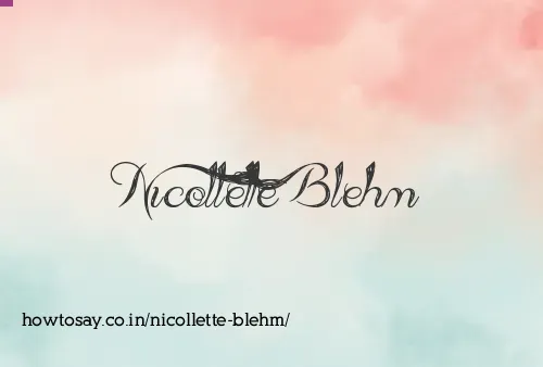 Nicollette Blehm