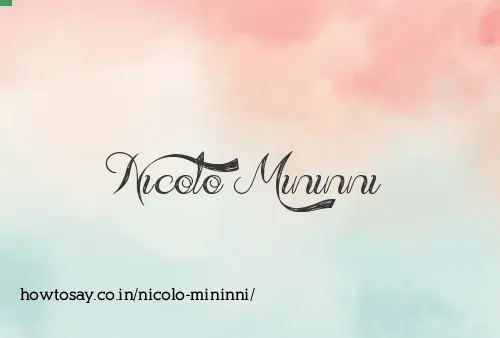 Nicolo Mininni