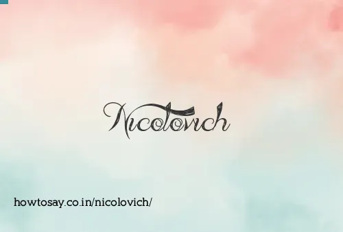 Nicolovich