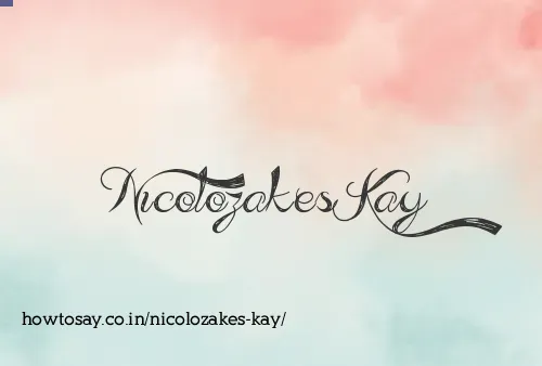 Nicolozakes Kay