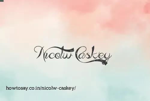 Nicolw Caskey
