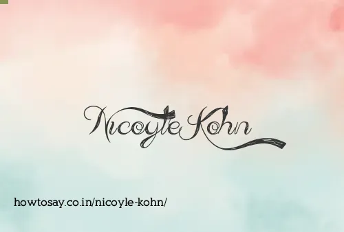 Nicoyle Kohn