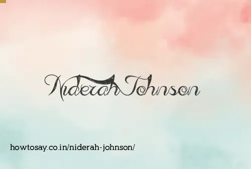 Niderah Johnson