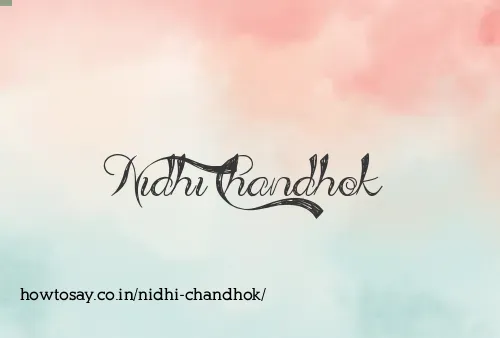 Nidhi Chandhok