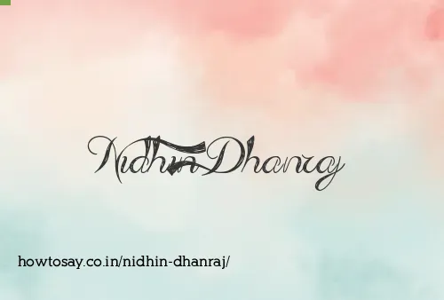 Nidhin Dhanraj