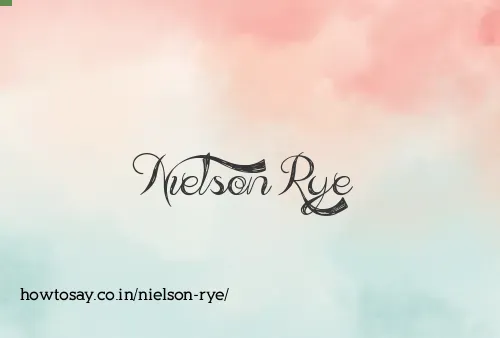 Nielson Rye