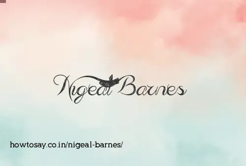 Nigeal Barnes