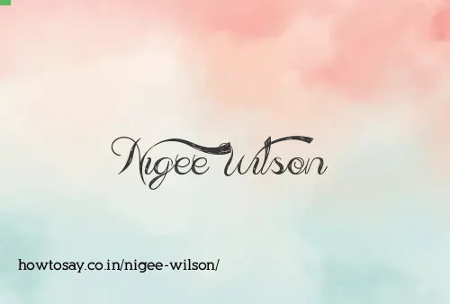 Nigee Wilson
