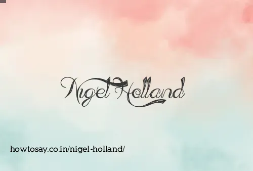 Nigel Holland