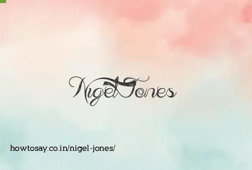 Nigel Jones
