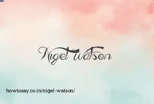 Nigel Watson