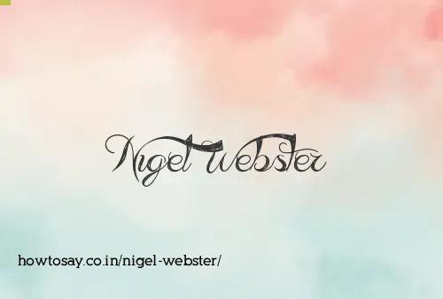 Nigel Webster