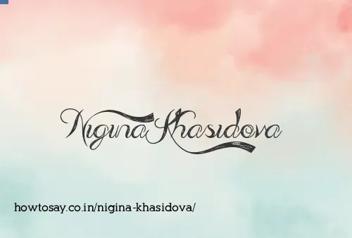 Nigina Khasidova