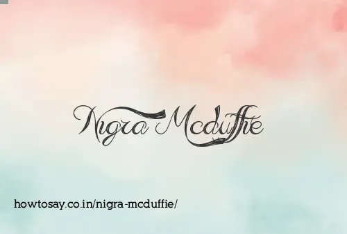 Nigra Mcduffie