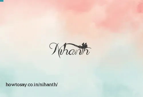 Nihanth