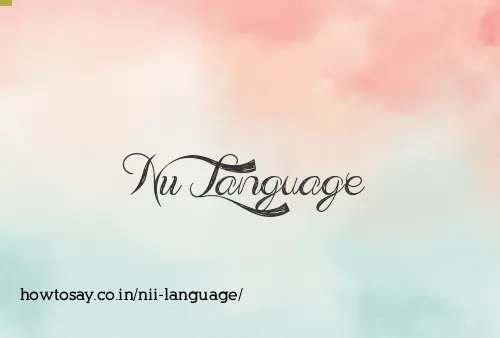 Nii Language