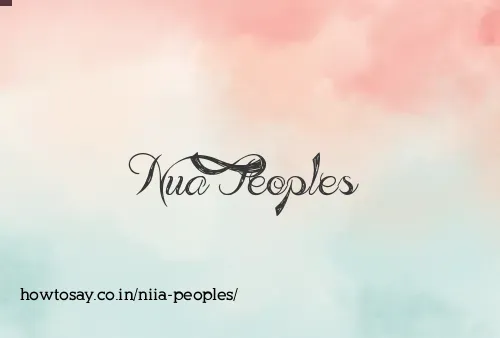Niia Peoples
