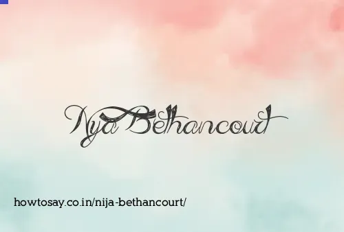 Nija Bethancourt