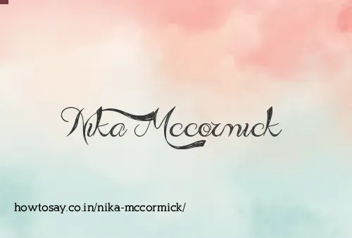 Nika Mccormick