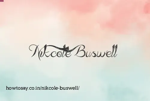 Nikcole Buswell