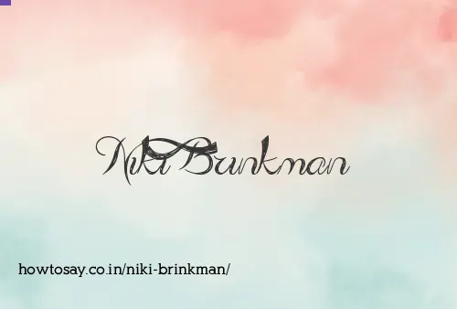Niki Brinkman