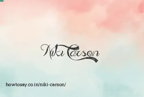 Niki Carson