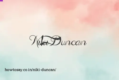 Niki Duncan