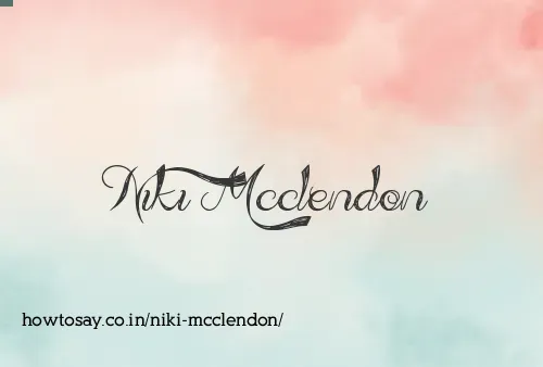 Niki Mcclendon