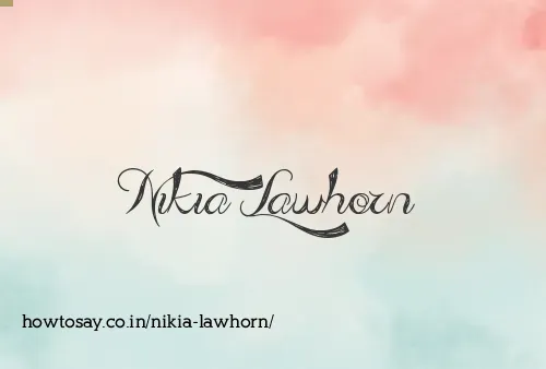 Nikia Lawhorn