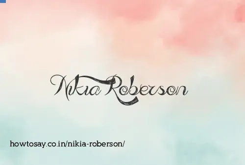 Nikia Roberson