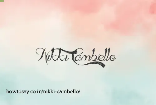 Nikki Cambello