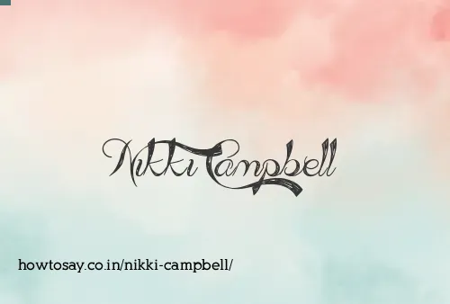 Nikki Campbell