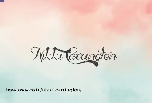 Nikki Carrington