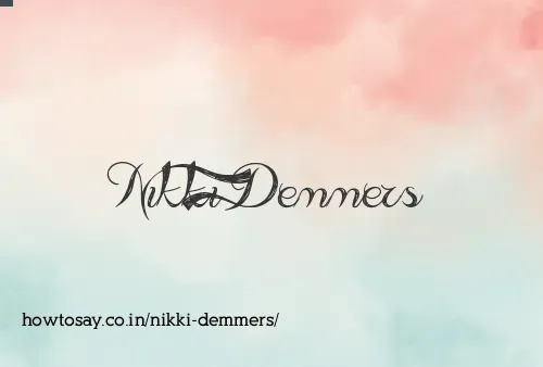 Nikki Demmers