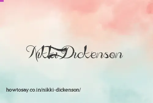 Nikki Dickenson