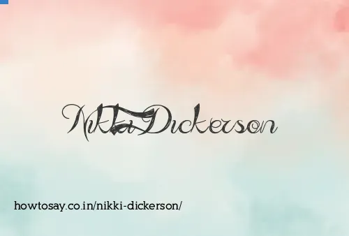 Nikki Dickerson