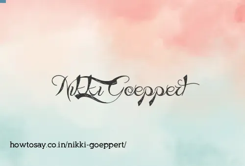 Nikki Goeppert