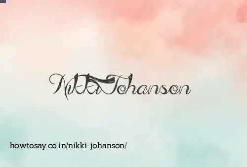 Nikki Johanson