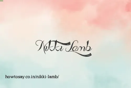 Nikki Lamb