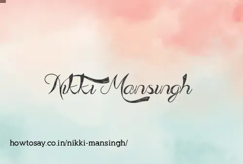 Nikki Mansingh