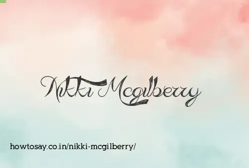 Nikki Mcgilberry