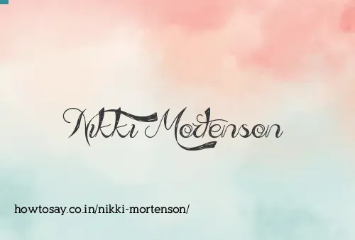 Nikki Mortenson