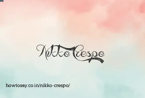 Nikko Crespo